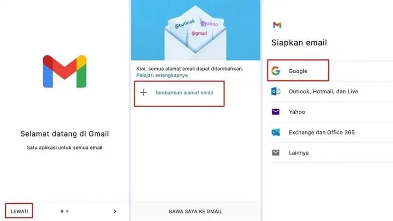 Cara Bikin Email Baru