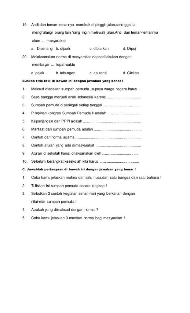 7 Rahasia Nilai Sempurna Soal UAS PKN Semester 1 Kelas 3 yang Wajib Diketahui Siswa