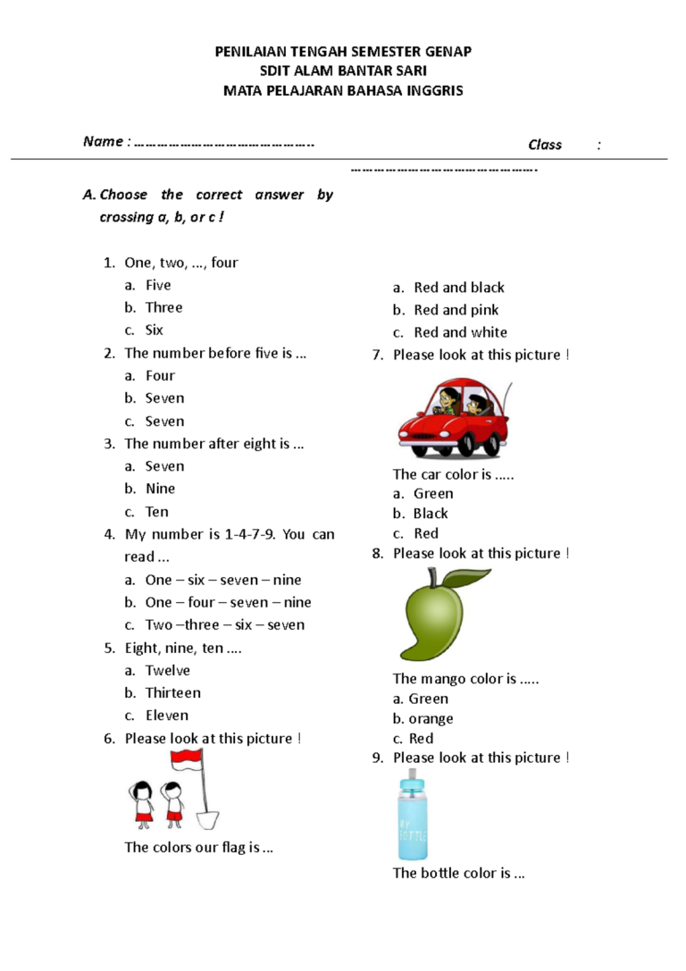 Orang Tua Wajib Tahu Rahasia Cepat Pintar Mengerjakan Soal Ujian Bahasa Inggris Kelas 1 SD Orang Tua Wajib Tahu Rahasia Cepat Pintar Mengerjakan Soal Ujian Bahasa Inggris Kelas 1 SD