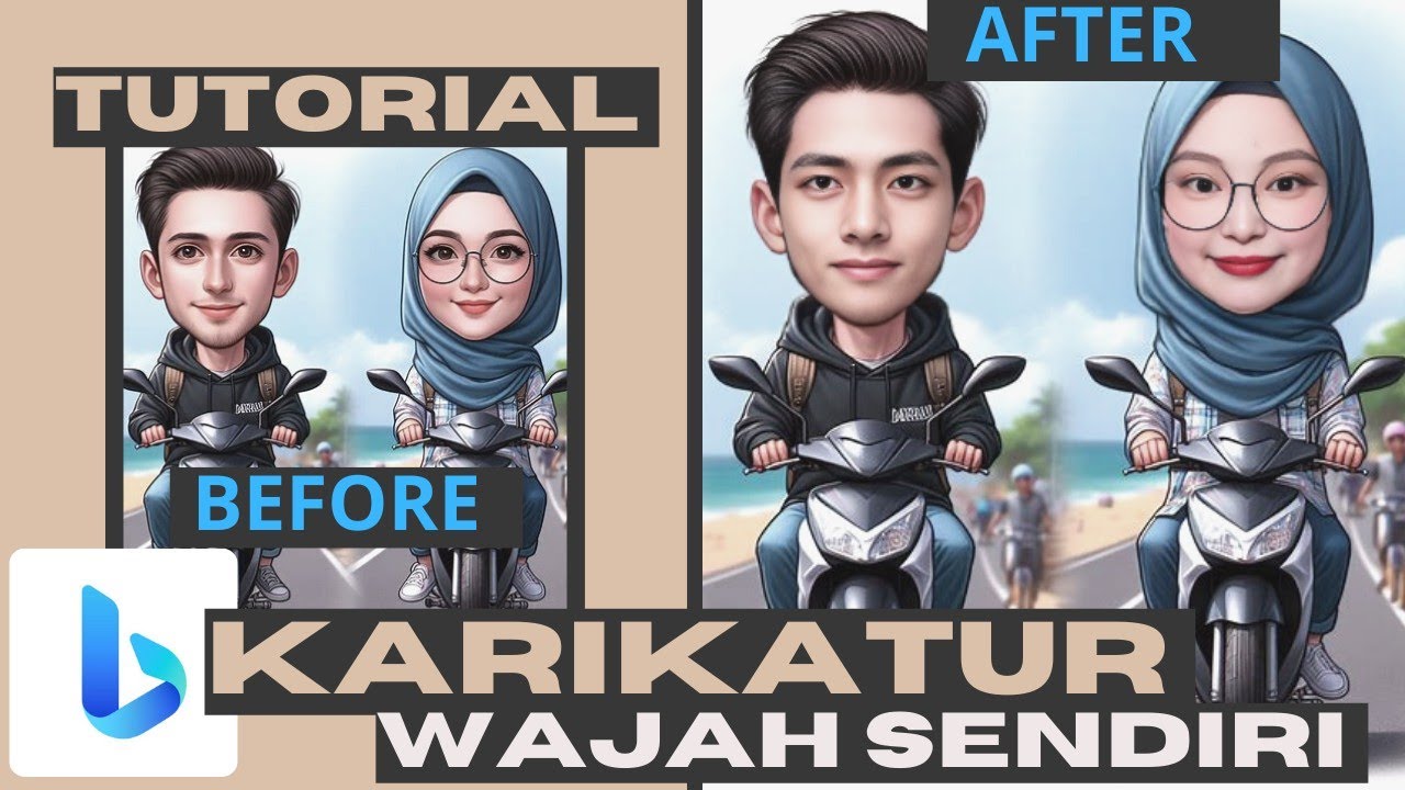 Cara Membuat Gambar Karikatur Wajah Sendiri Dengan Ai Bing Dan Remake