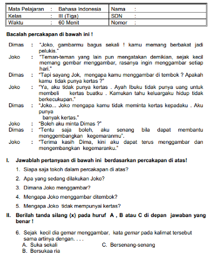 5 Rahasia Lolos Ujian dengan Latihan Soal UAS Semester 1 Kelas 3 Bahasa Indonesia Terbaru